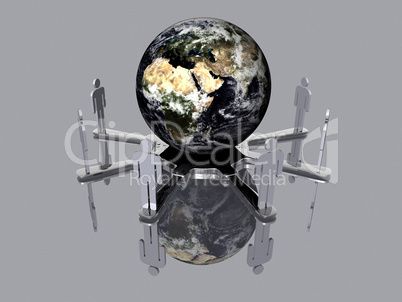 Vernetzung - Global - 3D