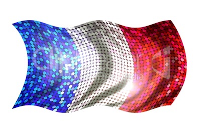 glitzernde pailetten flagge frankreich