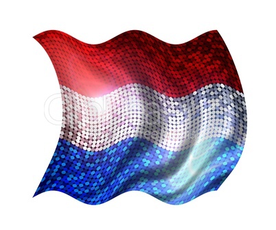 glitzernde pailetten flagge Holland