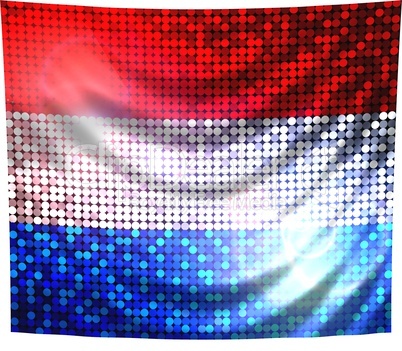 glitzernde pailetten flagge Holland