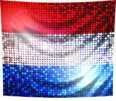 glitzernde pailetten flagge Holland