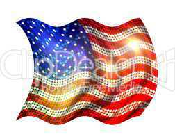 glitzernde pailetten flagge USA