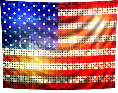 glitzernde pailetten flagge USA