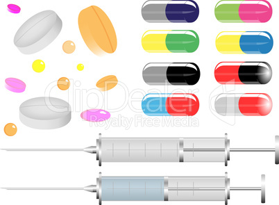 Medical tablets and pills