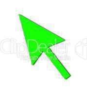 Cursor Arrow Mouse Green