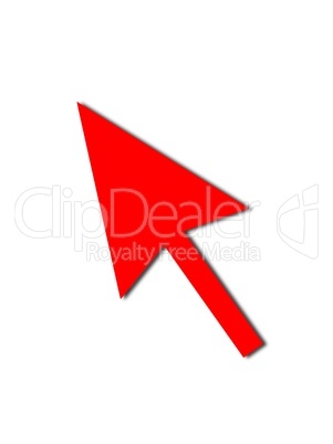 Cursor Arrow Mouse Red