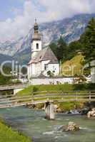 Little church in the alps