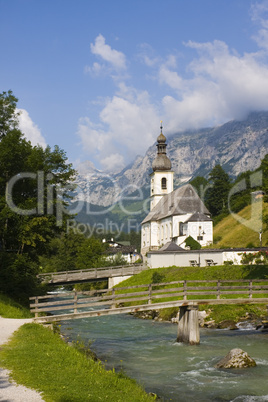 Little church in the alps