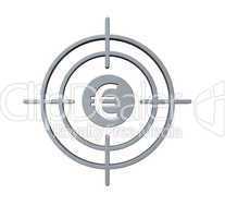fadenkreuz mit eurozeichen