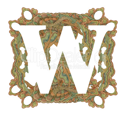 Letter "W".