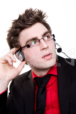 male telemarketer