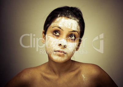 woman with health skin of face