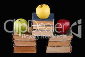 Books and apples