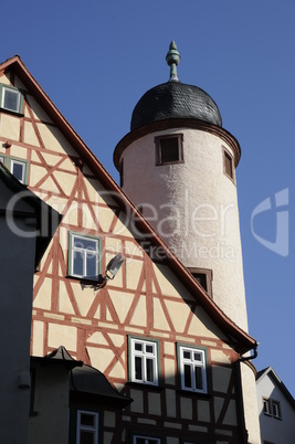 Turm an der Kilianskapelle in Wertheim