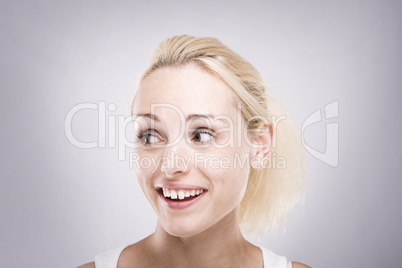 confident young woman smiling