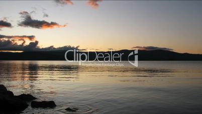 Time lapse of sunrise on Baikal lake