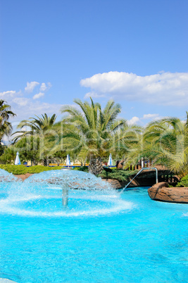 Aqua park open air water facilities, Antalya, Turkey