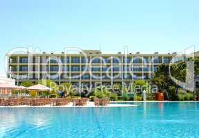 Swimming pool in popular hotel, Antalya, Turkey