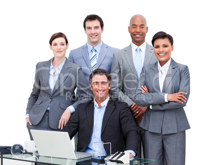 Portrait of a charismatic multi-ethnic business people
