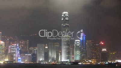 Time lapse of Victoria Harbor in Hong Kong