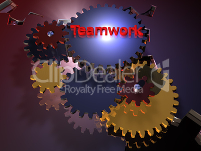 Teamwork - Zahnrad - 3D