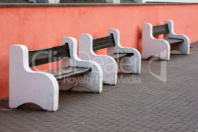 Three benches