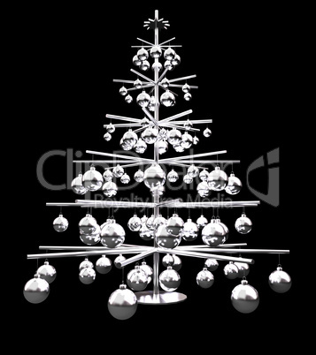 Metallic Christmas tree