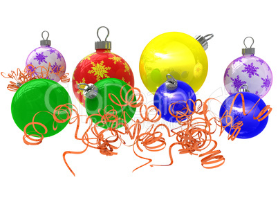 colored ball's for Christmas