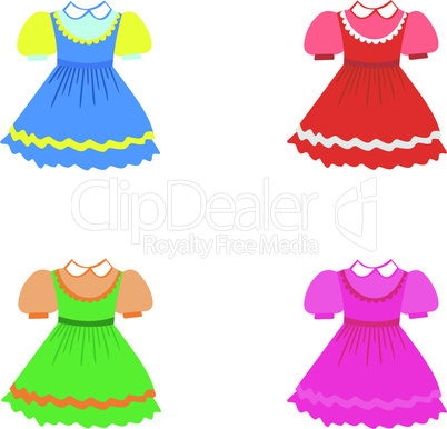 Set of children dresses