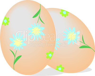 Realistic illustration easter egg's