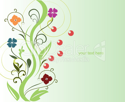 Abstract flower design