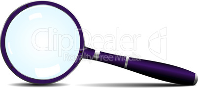 Magnifying glass icon - vector