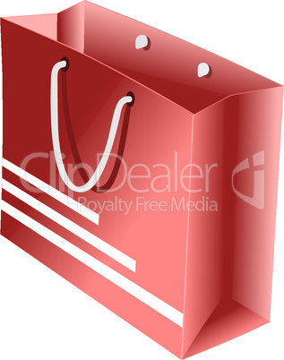 Realistic illustration of red packet for shopping