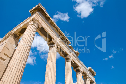 Erechtheion temple on acropolis, Athens, Greece