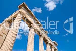 Erechtheion temple on acropolis, Athens, Greece