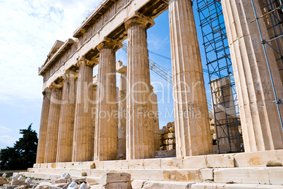 The Temple of Athena at the Acropolis, Parthenon, Athens, Greece