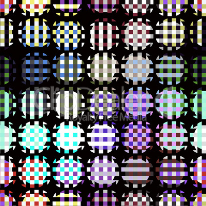 woven color lines dots