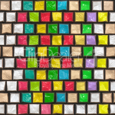 colorful cobble stone pattern