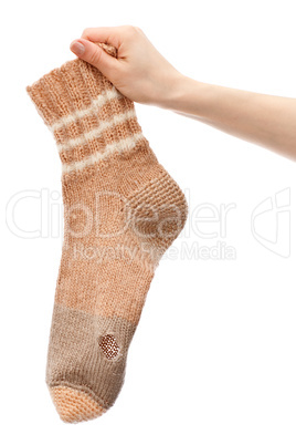 Handmade torn sock