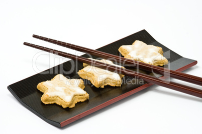 Zimtsterne, star-shaped cinnamon biscuit