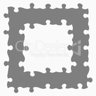grey jigsaw frame