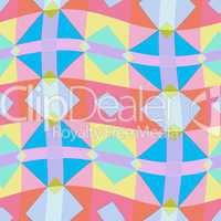 wavy chequered pattern