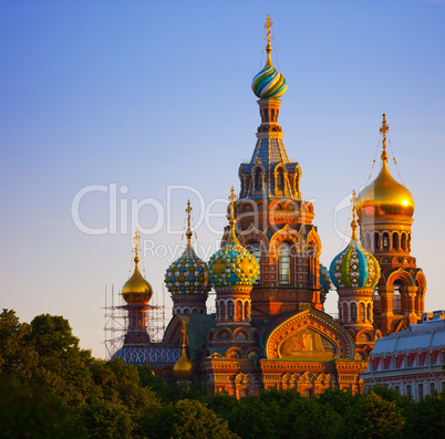 Church of the Resurrection Jesus Christ at St Petersburg, Russia