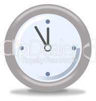 Clock Five Mintures Before Twelve