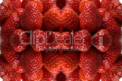 Fresh and tasty strawberries isolated on white background