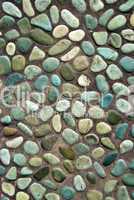colored pebbles path