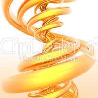 colorful abstract 3d spiral computer render