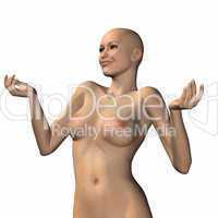 naked virtual woman in 3d