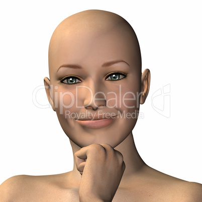 naked virtual woman in 3d