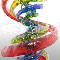 colorful abstract 3d spiral computer render